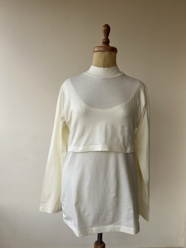 Nursing high-neck sleeved shirt - Image 8