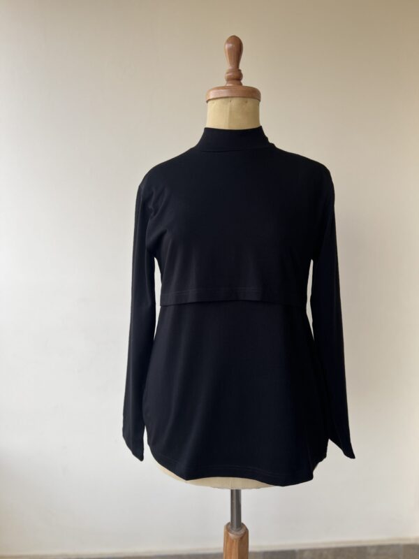 Nursing high-neck sleeved shirt - Image 7