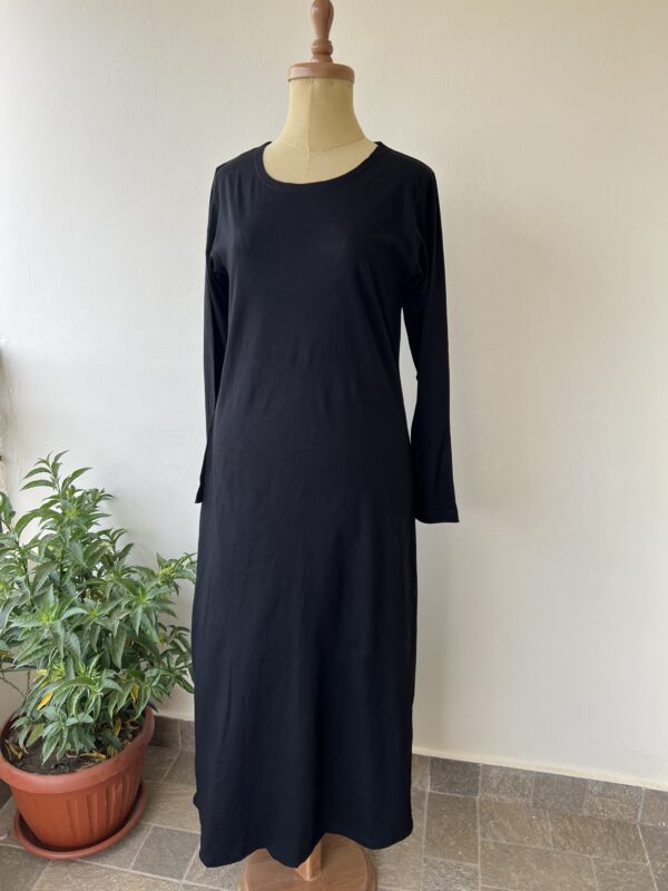 Black sleeved underdress